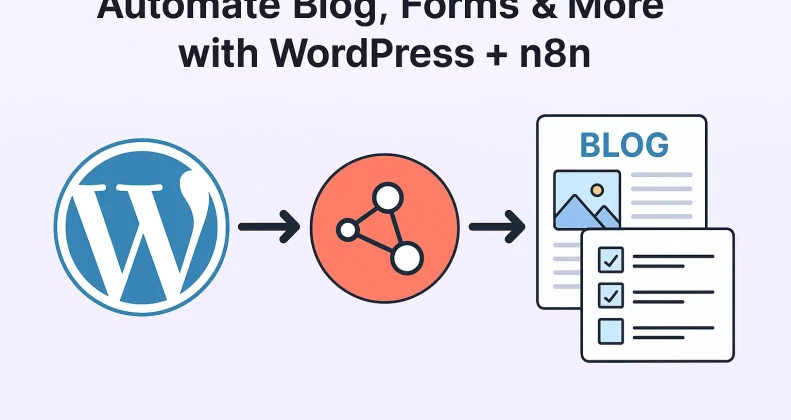 Illustration zeigt, wie man mit n8n automatisierte Workflows für WhatsApp und Telegram erstellt.